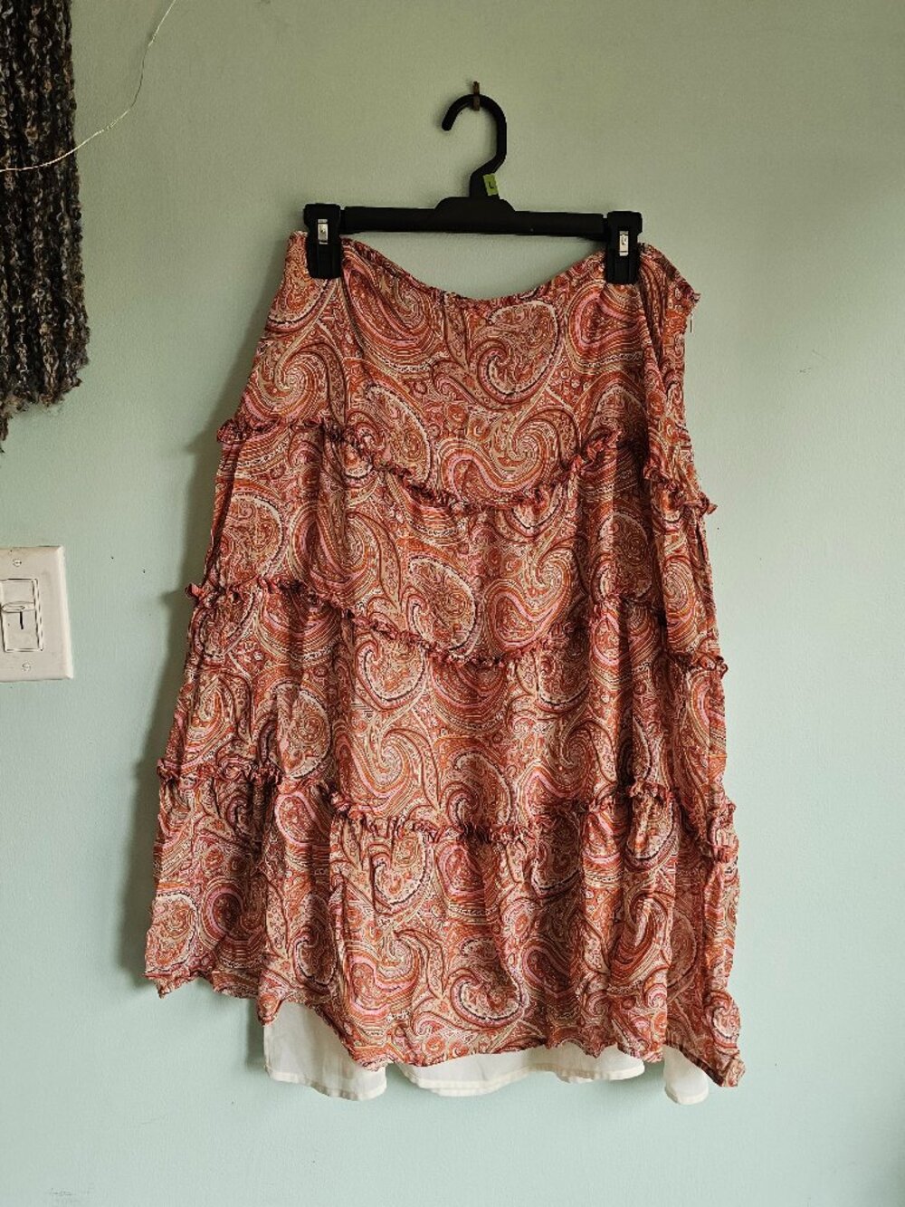 The Limited Silk Cottagecore Paisley Skirt Size 14